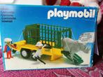 Remorque à barreaux avec rhinocéros Playmobil, Gebruikt, Ophalen of Verzenden