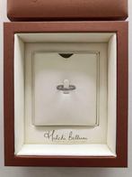 Anneau Hulchi Belluni or blanc et diamants T.53 neuf, Avec pierre précieuse, Or, Femme, Blanc
