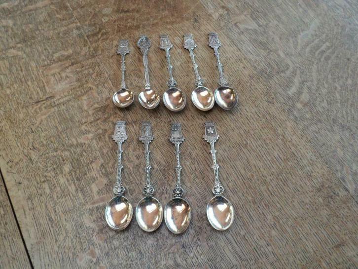 voor de verzamelaar :  verzilverde theelepeltjes, Antiek en Kunst, Curiosa en Brocante, Ophalen of Verzenden