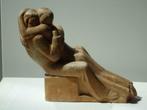 ADOLPHE WANSART °1873-1954 terracotta 'le couple' gesigneerd, Antiek en Kunst, Ophalen