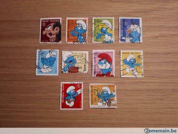 Timbres schtroumpfs oblitérés, Timbres & Monnaies, Enlèvement ou Envoi, Affranchi, Autre, Oblitéré