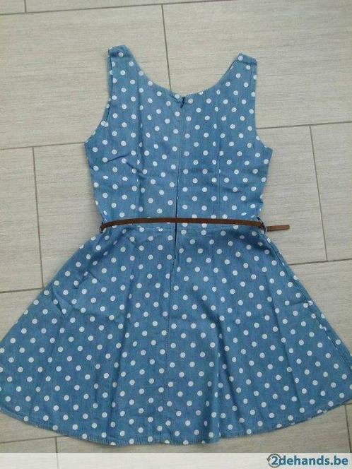 Knappe zomerjurk in jeans - maat S, Kleding | Dames, Jurken, Gedragen, Maat 36 (S), Blauw, Ophalen of Verzenden
