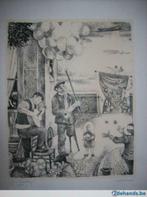 Litho "Feestdag" - J. Kerckhove, Ophalen of Verzenden