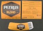 Bieretiket Petrus blond Brouwerij De Brabandere (2y6), Ophalen of Verzenden, Gebruikt, Overige typen, Overige merken