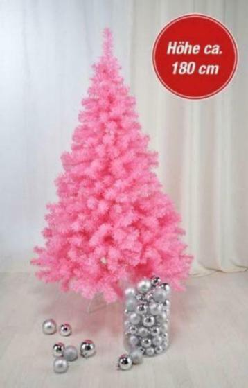 ② Rose Kerstboom 1.80m. Incl. Clusterverlichting!!! — Kerst 2dehands