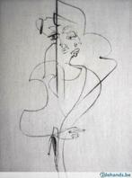 Ets Gaston Bertrand (1910-1994) Le Double Visage - 1972, Antiek en Kunst