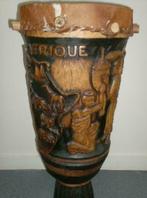 2 tambours art africain, Antiek en Kunst, Ophalen