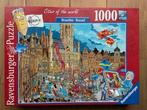 Puzzle 1000 pièces Ravensburger Fleroux Bruxelles, Comme neuf, 500 à 1500 pièces, Puzzle, Enlèvement ou Envoi