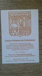 Cercle d'Histoire de Cerfontaine, Collections, Enlèvement ou Envoi, Non affranchie, Brabant Wallon
