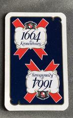 Bier brouwerij speelkaart joker 1664 Kronenbourg, Collections, Comme neuf, Enlèvement ou Envoi