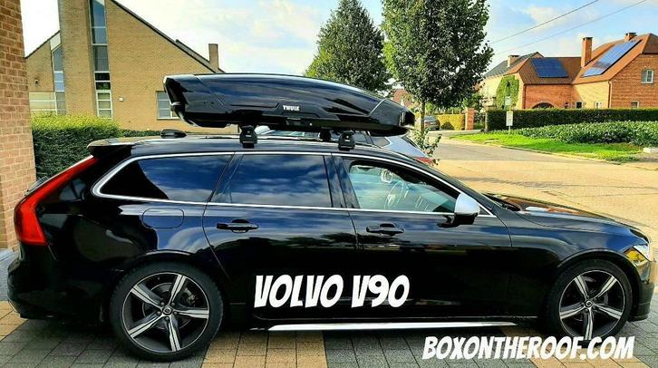 Verhuur Thule dakkoffers en dakdragers voor Volvo, Auto diversen, Dakkoffers, Zo goed als nieuw, Ophalen