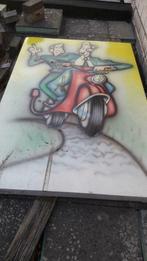 'Vespa Lambretta scooter outdoor decoratie roestvrij staal, Antiek en Kunst, Ophalen