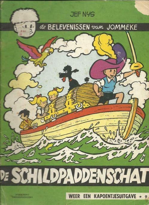 Jommeke : de Schildpaddenschat nr 9 , uit 1966, Boeken, Stripverhalen, Gelezen, Eén stripboek, Ophalen of Verzenden