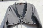 Boléro gris à froufrous (12 ans), Enlèvement ou Envoi, Comme neuf, Fille