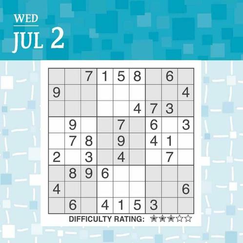 Posh : Sudoku 2014 dagkalender, Hobby & Loisirs créatifs, Jeux de société | Autre, Neuf, 1 ou 2 joueurs, Enlèvement ou Envoi