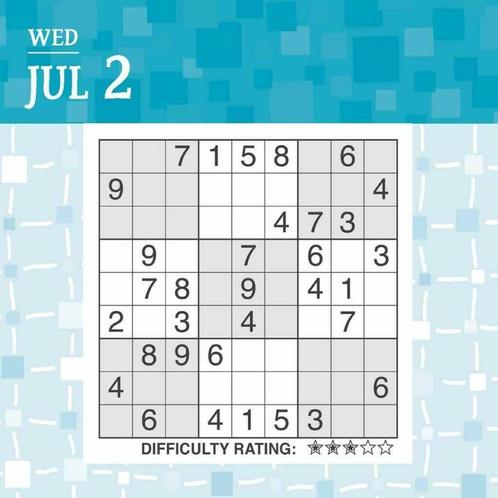 Posh : Sudoku 2014 dagkalender, Hobby en Vrije tijd, Gezelschapsspellen | Overige, Nieuw, Een of twee spelers, Ophalen of Verzenden