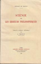 Sténie ou Les erreurs philosophiques Honoré de Balzac, Livres, Comme neuf, Europe autre, Enlèvement ou Envoi