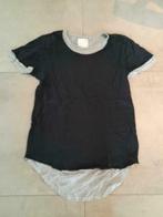 Zwarte, grijze t-shirt (maat Large), Maat 52/54 (L), Gedragen, Minimum, Zwart