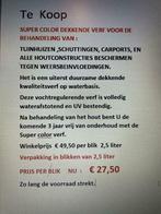 KWALITEIT VERF VOOR TUINHUIZEN E.D  NU VOOR DE MEENEEM PRIJS, Doe-het-zelf en Bouw, Overige kleuren, Verzenden, Nieuw, Verf