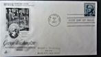 FDC PRESIDENTEN- PRESIDENT GEORGE WASHINGTON, Ophalen of Verzenden, Gestempeld, Overige thema's