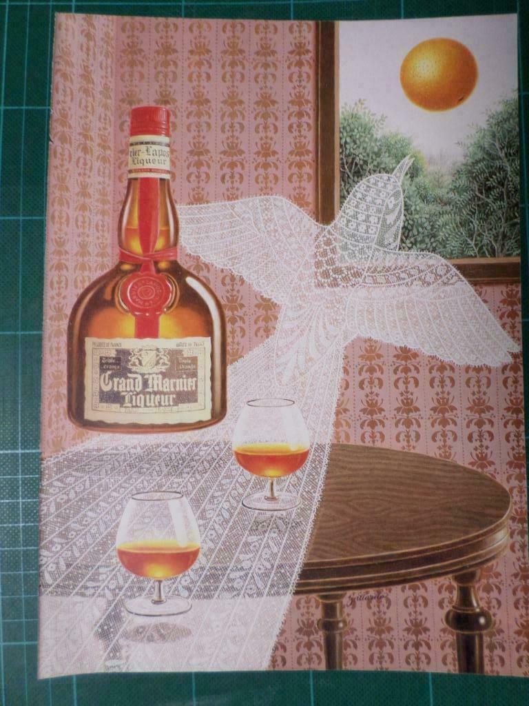 Grand Marnier - publicité papier - 1986, Collections, Enlèvement ou Envoi, Utilisé, Autres types