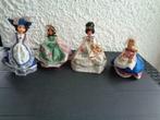 Anciennes poupées folklorique. 4 pièces. Vintage 1900. N° 2, Utilisé, Enlèvement ou Envoi, Poupée