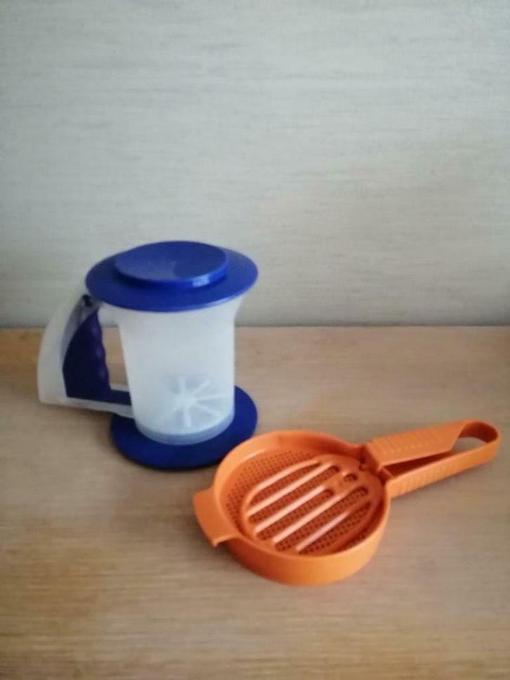 zeefmolen en handzeef tupperware, Huis en Inrichting, Keuken | Tupperware, Zo goed als nieuw, Ophalen of Verzenden