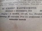 De Schoone Kantwerkster – A Hans – 1925, Antiek en Kunst, Ophalen of Verzenden