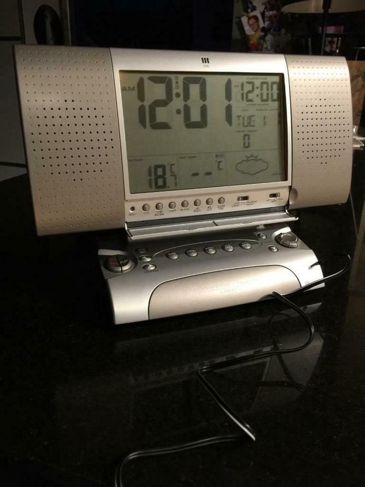 Radio réveil station météo parlant, Elektronische apparatuur, Wekkers, Nieuw, Digitaal, Ophalen of Verzenden