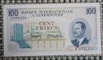 Bankbiljet 100 Francs Luxemburg 1968 UNC, Postzegels en Munten, Bankbiljetten | Europa | Niet-Eurobiljetten, Setje, Overige landen