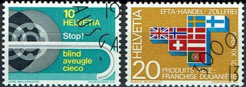 Zwitserland Y&T 784/85 met eerstedagafstempeling, Postzegels en Munten, Postzegels | Europa | Zwitserland, Gestempeld, Verzenden
