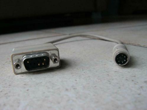 Adapter kabel seriële muis naar PS/2 poort, Computers en Software, Pc- en Netwerkkabels, Gebruikt, Ophalen of Verzenden