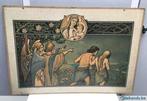 Oude schoolplaat 1913 Mosella Verlag van Philipp Schumacher, Antiek en Kunst, Ophalen of Verzenden