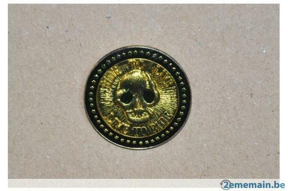 pin's tête de mort biker n°4, Enlèvement ou Envoi, Utilisé, Insigne ou Pin's