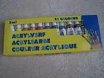 jeu éducatif et créatif lot peintures acryliques - utilisées, Hobby en Vrije tijd, Schilderen, Ophalen, Gebruikt, Acrylverf