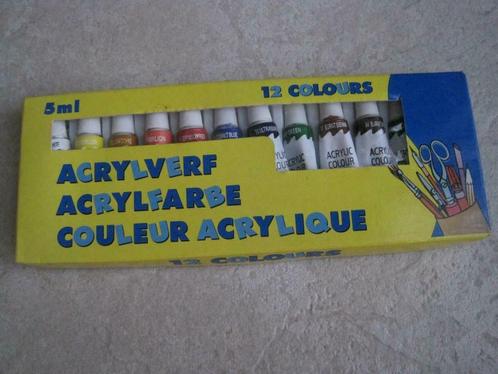 jeu éducatif et créatif lot peintures acryliques - utilisées, Hobby en Vrije tijd, Schilderen, Gebruikt, Acrylverf, Ophalen