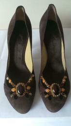 646B* VICINI by GIUSEPPE ZANOTTI leer (40), Kleding | Dames, Pumps, Vicini, Bruin, Verzenden