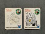 Bierviltjes Stella Artois - World Cartoons Knokke 1986, Verzamelen, Biermerken, Ophalen, Gebruikt, Viltje(s), Stella Artois