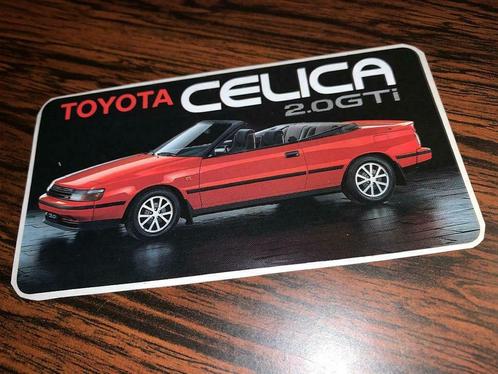 Sticker 1988 Toyota Celica 2.0 GTi Cabrio (Zeldzaam), Collections, Autocollants, Comme neuf, Enlèvement ou Envoi