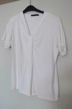 witte damesbloes Mer & Sud, Kleding | Dames, Ophalen, Wit, Maat 46/48 (XL) of groter, Zo goed als nieuw
