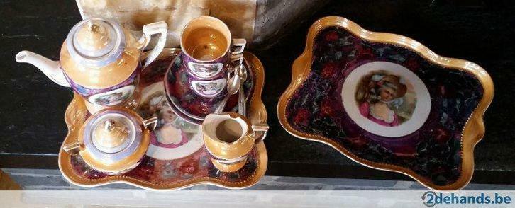 Porseleinen ' kinderserviesje' !, Antiquités & Art, Antiquités | Services (vaisselle) complet, Enlèvement ou Envoi