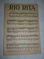 partition de musique ancienne RIO RITA slow fox-trot et You', Utilisé, Enlèvement ou Envoi