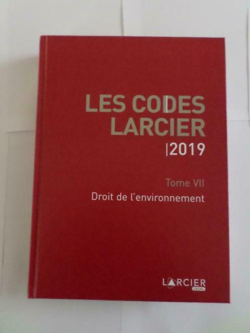 Code de Droit fiscal et code de l'Environnement Larcier 2019, Livres, Livres d'étude & Cours, Neuf, Enseignement supérieur, Enlèvement ou Envoi