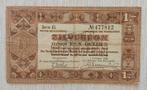 Netherlands 1938 - ‘Zilverbon - 1 Gulden’ - Serie EL, Postzegels en Munten, Bankbiljetten | Nederland, Los biljet, 1 gulden, Verzenden