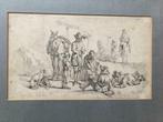 Tekening naar Philipe Wouvermans, 17e eeuw, Antiek en Kunst, Kunst | Etsen en Gravures, Ophalen of Verzenden