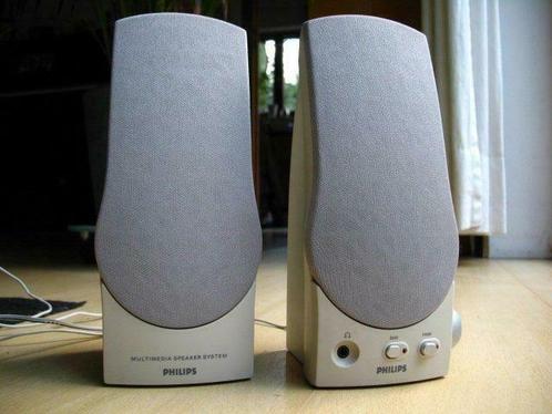 Actieve Luidsprekers Philips PZ1 Voor PC/Multimedia 2x5Watt, Audio, Tv en Foto, Luidsprekerboxen, Nieuw, Ophalen