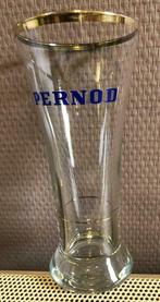 Ancienne flûte en verre Pernod avec bordure dorée, Comme neuf, Enlèvement ou Envoi