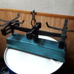 Vintage gietijzeren weegschaal blijft blauw: prijs: €15, Ophalen of Verzenden, Gebruikt