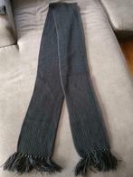 Lange zwarte gebreide sjaal +/- 210 cm