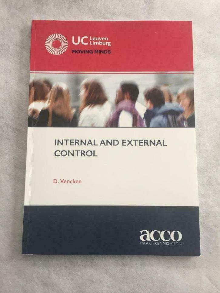 Internal and external control, Boeken, Studieboeken en Cursussen, Zo goed als nieuw, Hoger Onderwijs, Ophalen of Verzenden